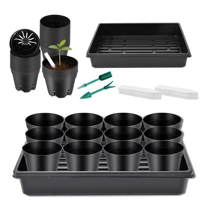 Dualshine seed starter kit with 3.4 inch pots ideal for home seed germination