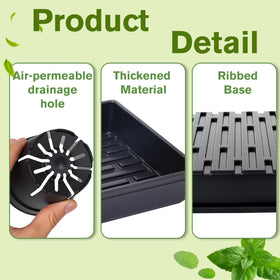 Dualshine BPA-free plastic pots are reusable for multiple growing seasons