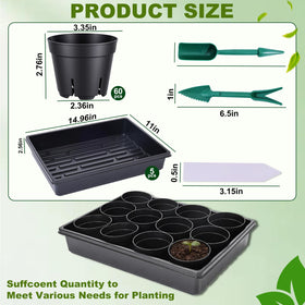 Dualshine seedling trays organize seeds and catch excess water for a clean setup