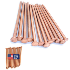 Dubbs Hardware 5-inch nail spikes pack for durable tree and stump management.