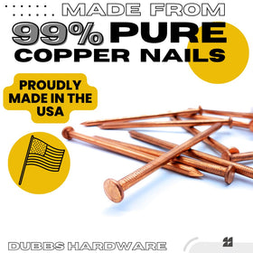 Dubbs Hardware pure copper construction offers long-lasting outdoor performance.