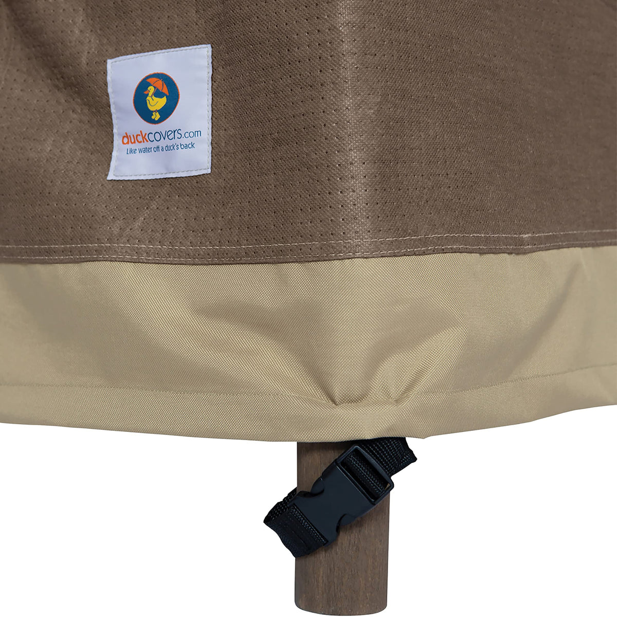Duck Covers Elegant waterproof cover with breathable panels to reduce interior condensation.