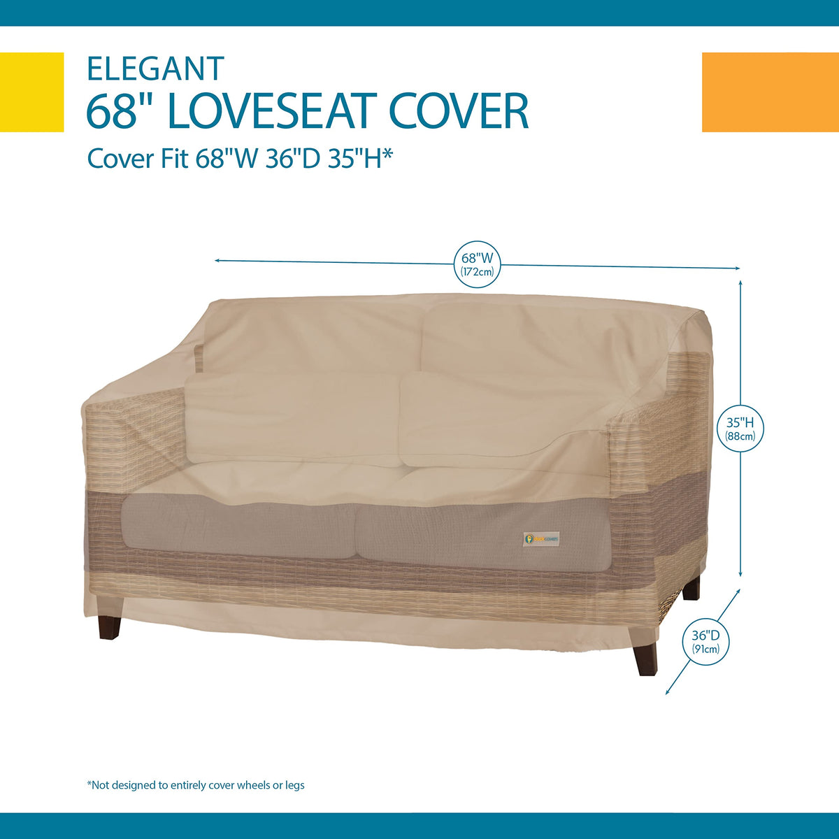 Duck Covers Elegant protects against rain, wind, sun, dirt, and debris.
