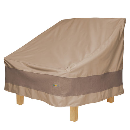 Duck Covers Elegant Waterproof Patio Chair Cover protects a 38-inch chair from rain and moisture.