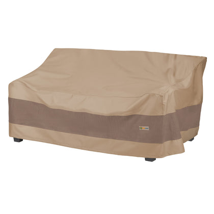 Duck Covers Elegant 87-inch sofa cover shields a sofa from rain
