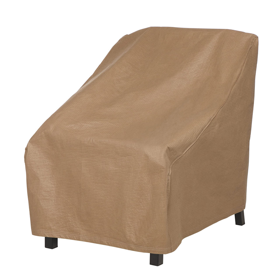 Duck Covers essential chair cover fabric closeup highlighting water resistance for outdoor chairs