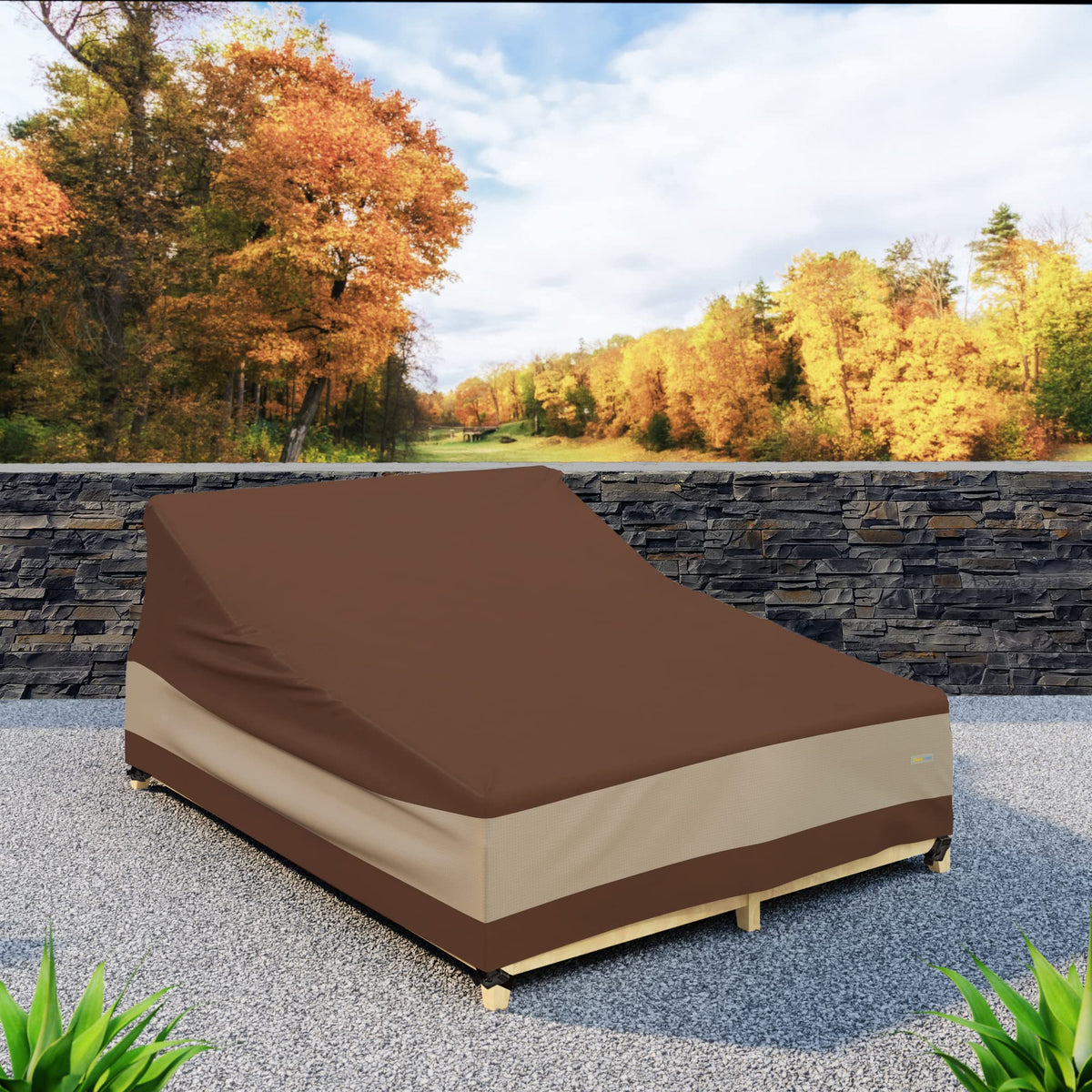 Duck Covers rain, dirt, wind, and snow protection for patio furniture.