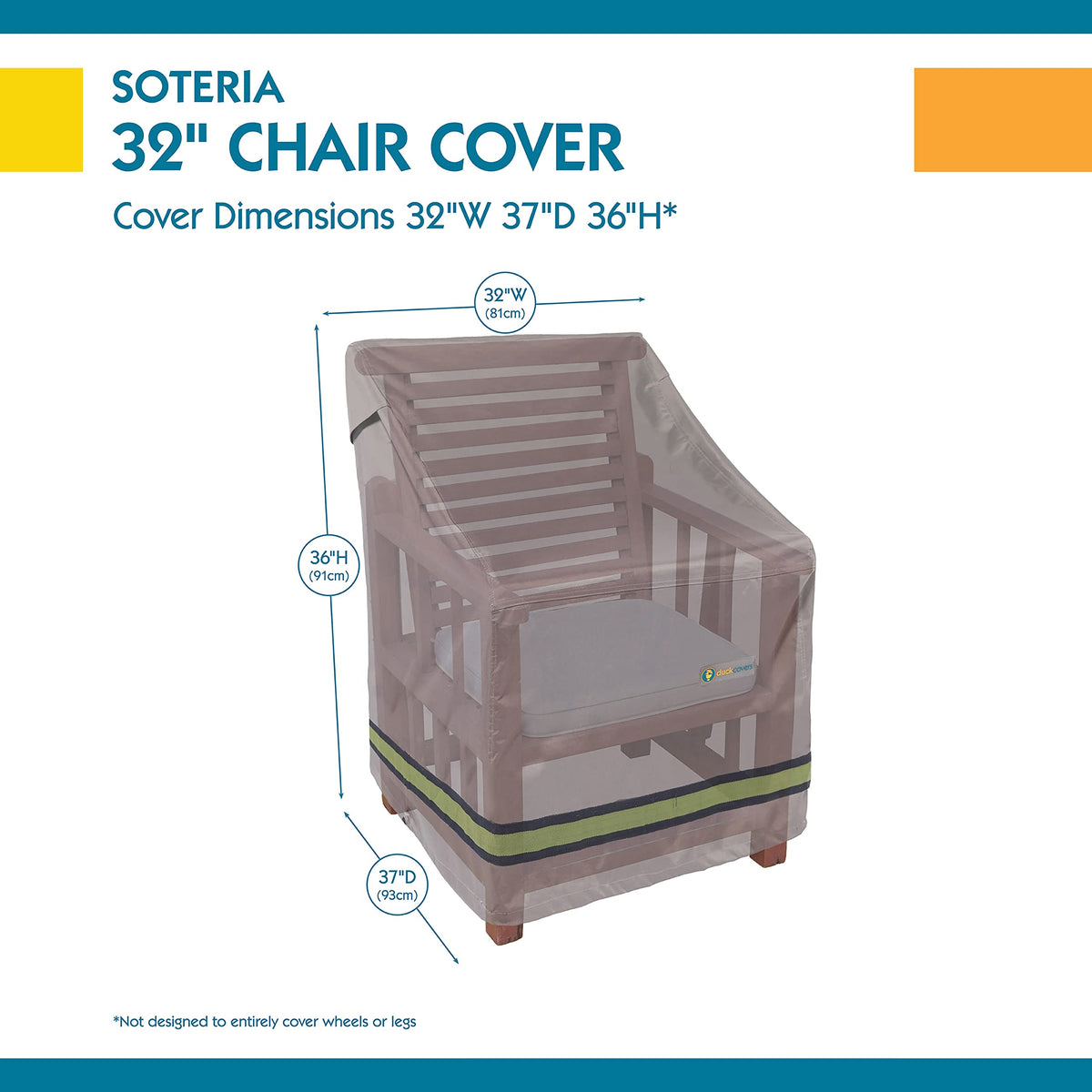 Duck Covers Soteria installed on chair showcases protection