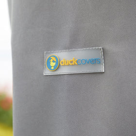 Duck Covers Soteria grey color blends with outdoor decor