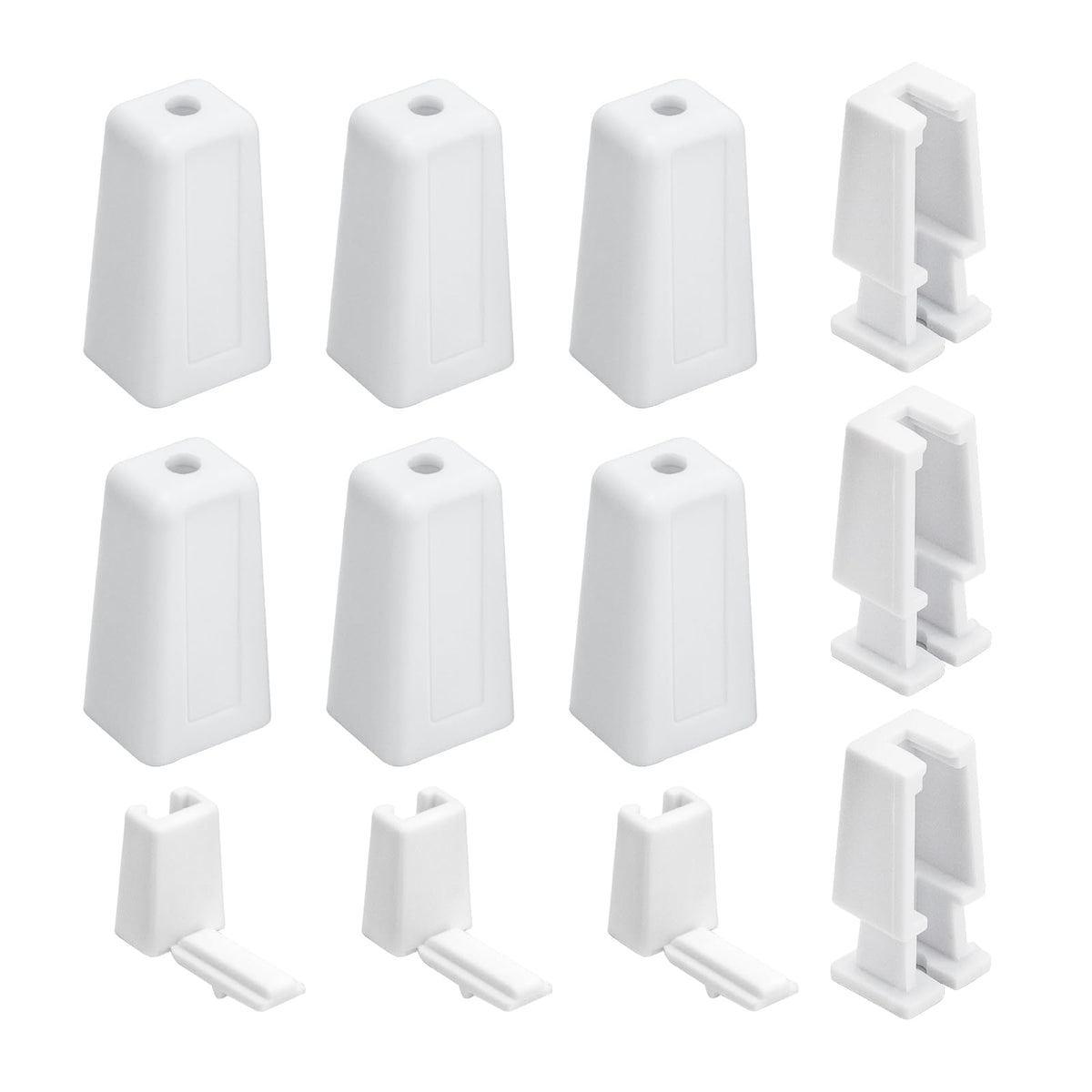DuckcowsC cord stop housing white improves lift consistency for Duette and Applause shades.