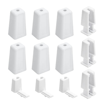 DuckcowsC cord stop housing white improves lift consistency for Duette and Applause shades.