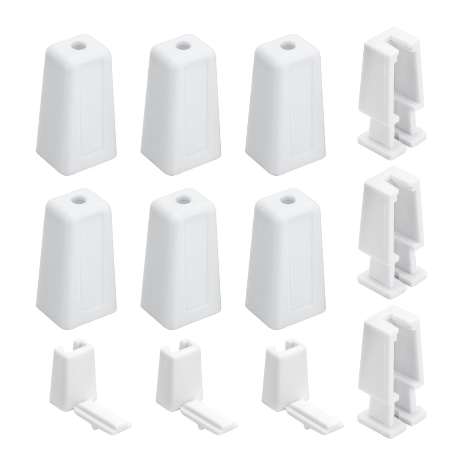 DuckcowsC cord stop housing white improves lift consistency for Duette and Applause shades.