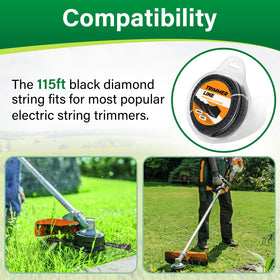 DuckcowsC Echo SRM235-compatible trimmer line for reliable yard work.
