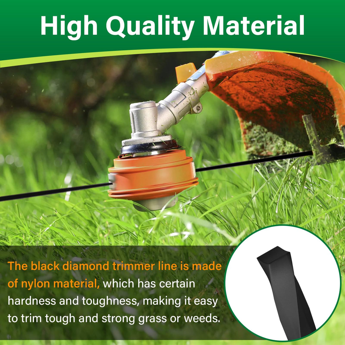 DuckcowsC Husqvarna-128LD-compatible line for versatile lawn maintenance.