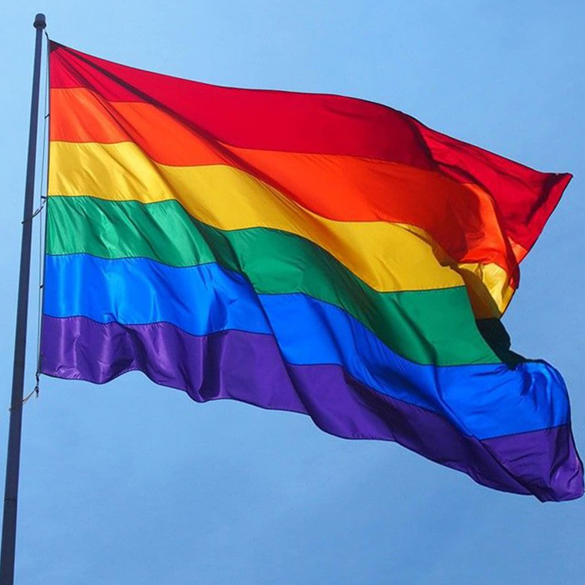 DUCUH flag ready for flagpole display in any weather.