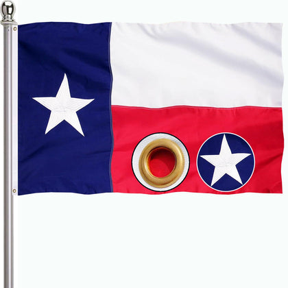 ducuh Texas State Flag with embroidered stars for durable outdoor display