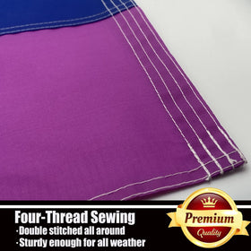 DUCUH rainbow design enhances visibility during outdoor Pride events.