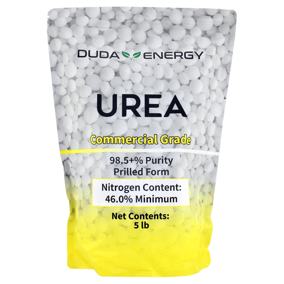 Duda Energy prilled urea 5 lb bag for soil improvement and lawn care
