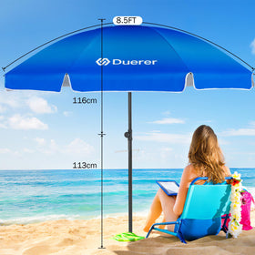 Duerer adjustable height enables optimal shade as the sun moves