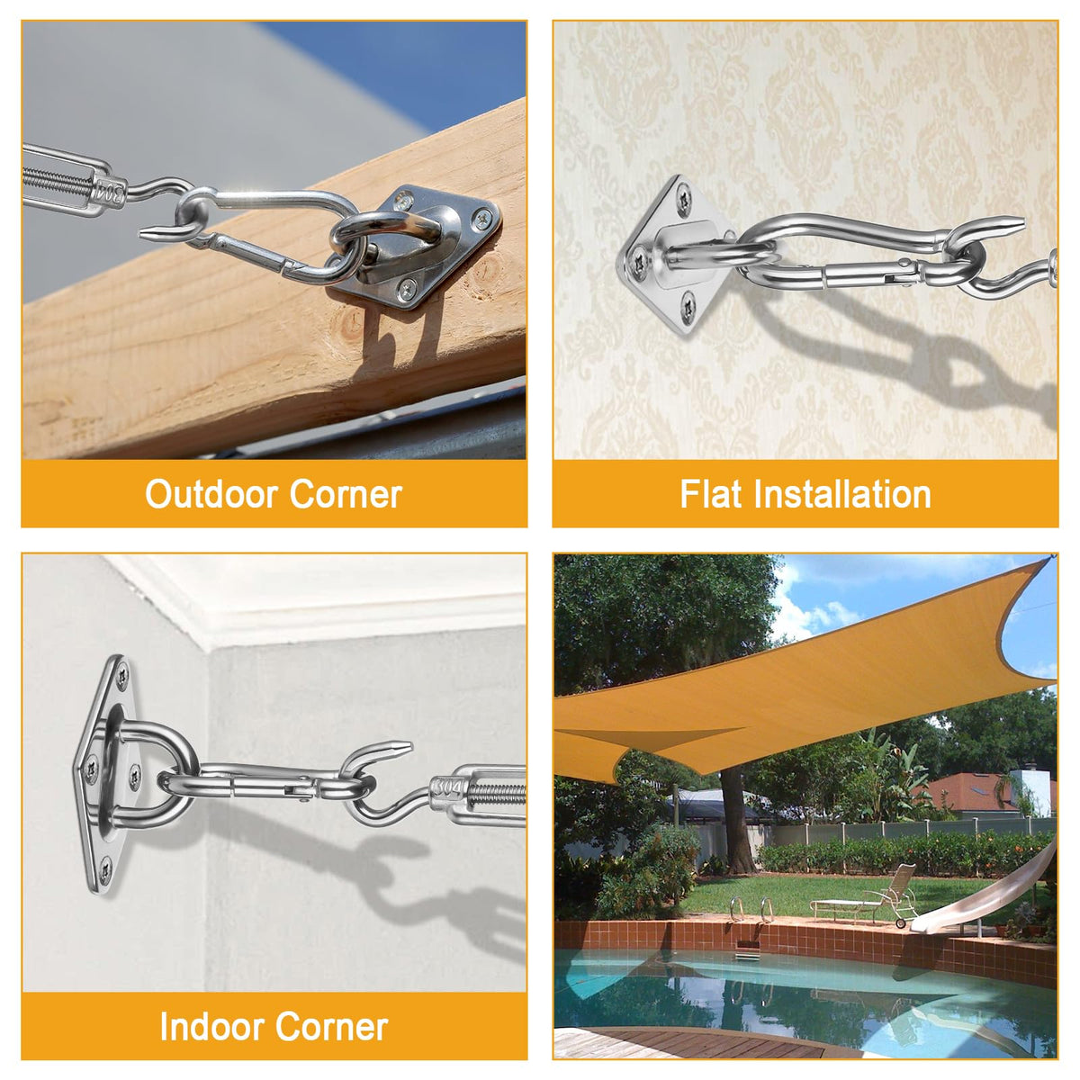 Duerer M6 turnbuckles 4pcs for shade sail tension