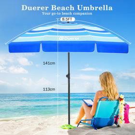 Duerer tilt adjustable umbrella for flexible sun angles and comfortable shade