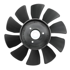 Duheri 53822 7-inch 10-blade fan provides compact tractor cooling during extended mowing sessions.