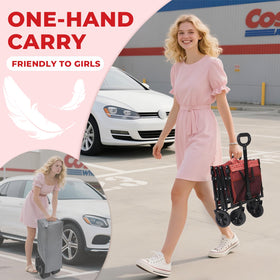 DUHKOI wagon capacity 90L supports versatile shopping and gear.