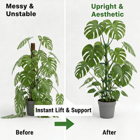 Dukars plant support clips in use securing stems neatly