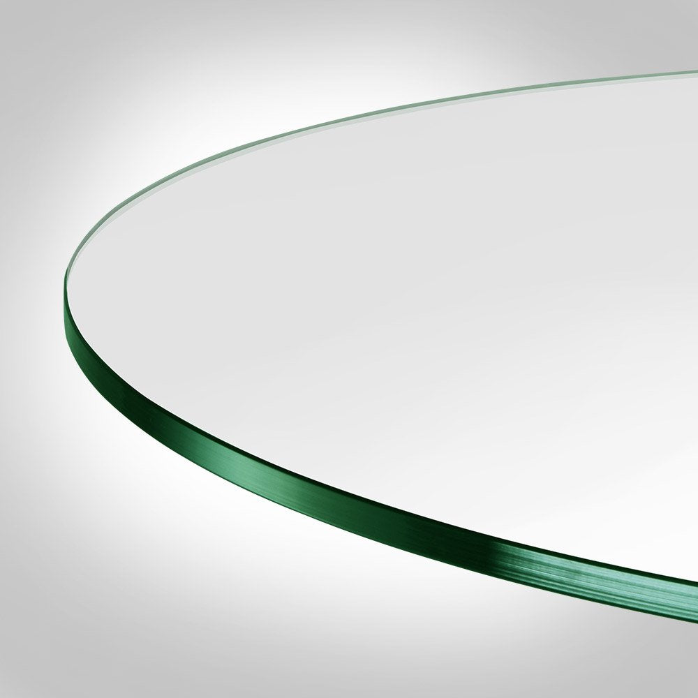 Dulles Glass clear tempered surface resists temperature changes for outdoor or indoor use.