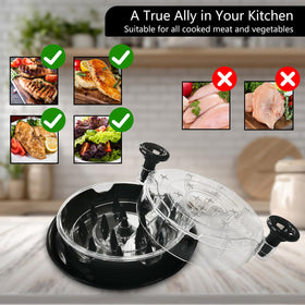 Dulzstud Shredder heat resistant up to 356F for hot prep.