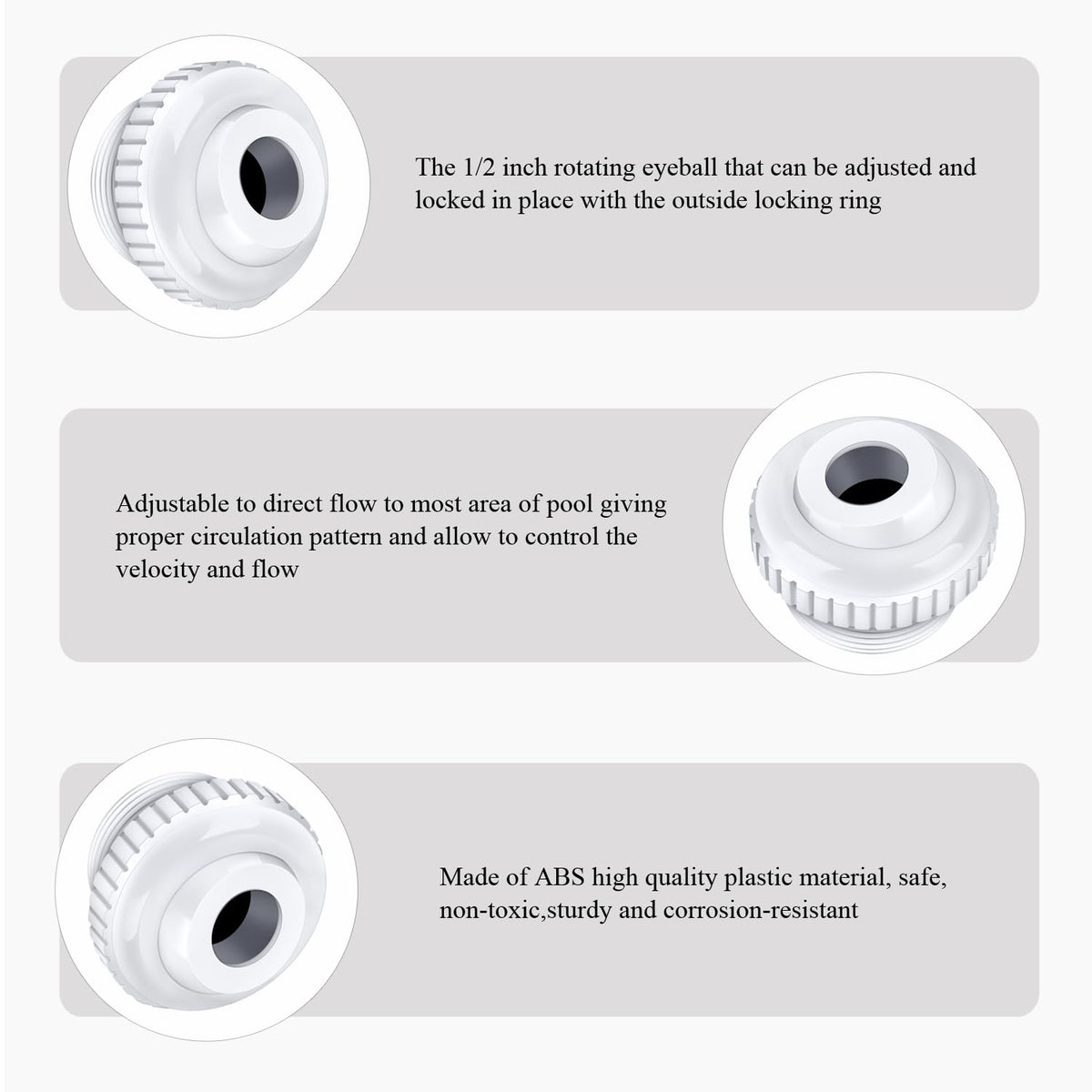 DUMEALAGR SP1419D 1-1/2 inch MIP thread connection for pool plumbing.