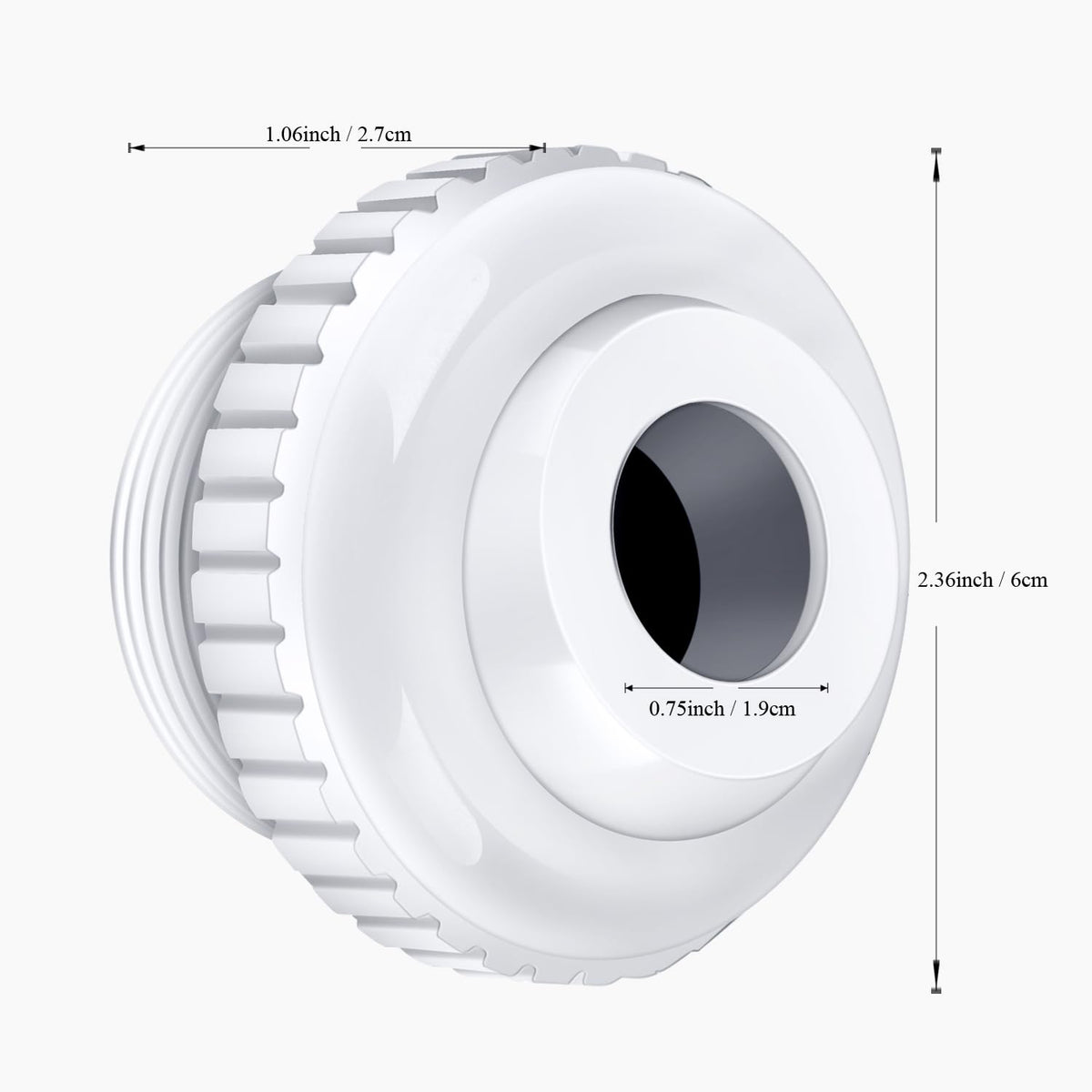 DUMEALAGR SP1419D spa and pool jet return fitting for versatile circulation.