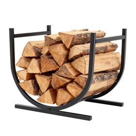 DUMOS 17-inch firewood rack frame supports organized outdoor storage