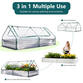 DUMOS deep-depth planter supports deep-rooted vegetables and lush herbs.