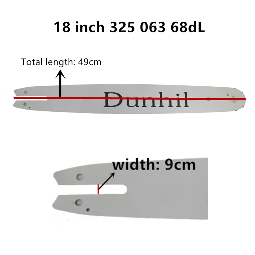 Dunhil 2-pack chainsaw chain with guide bar included for quick setup