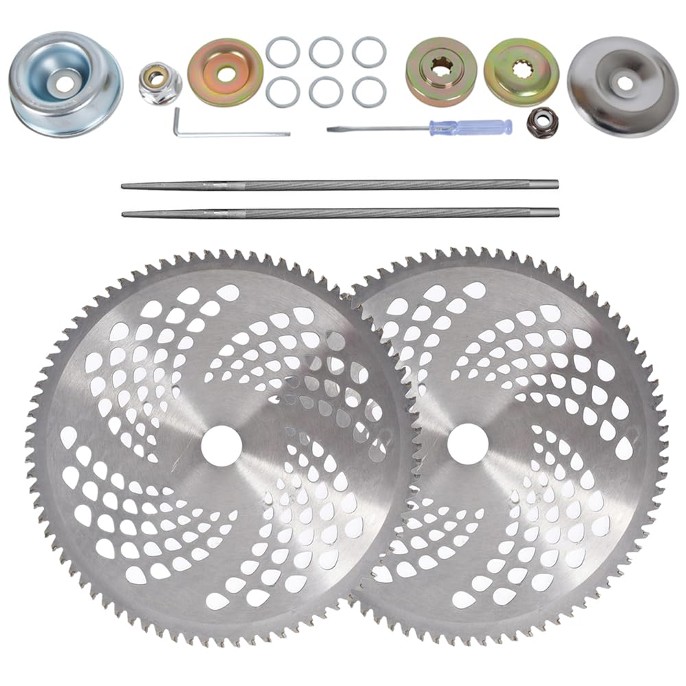 Dunhil 2-pack 10-inch 80T blades for powerful yard clearing