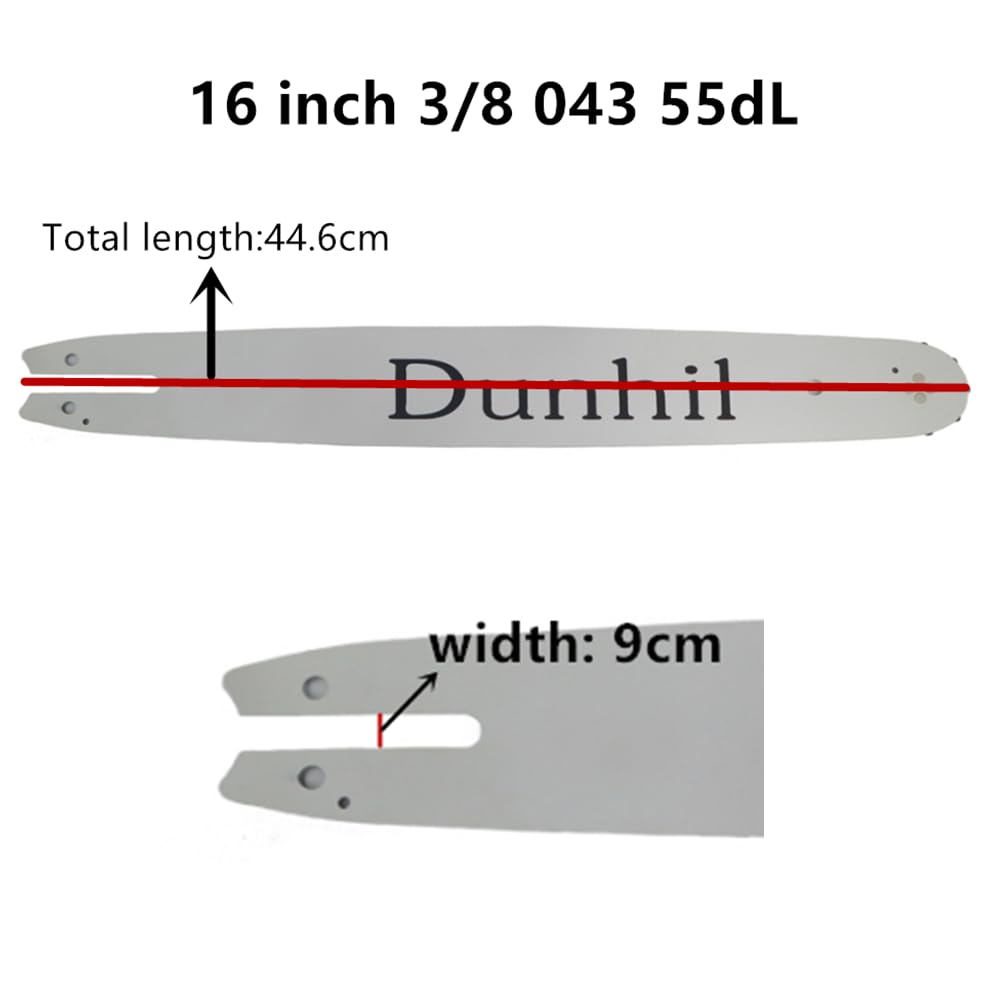 Dunhil chain teeth close-up showing 3/8 LP pitch for smooth cuts.