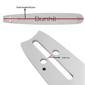 Dunhil guide bar included for quick setup