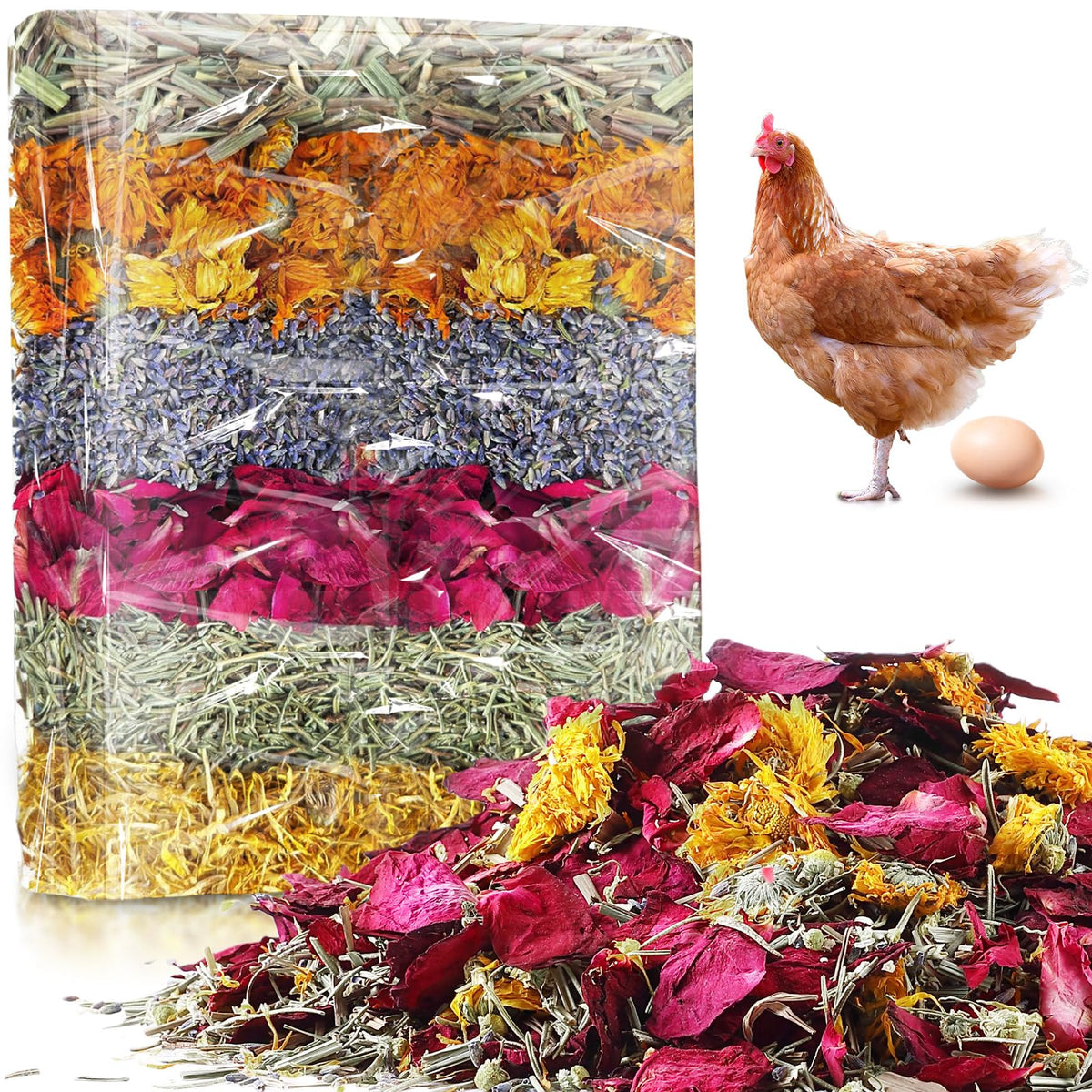 Dunkive 21oz Nesting Herbs in vacuum packaging preserves aroma for a fresh coop.