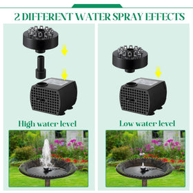 Dunkive adjustable water flow provides customizable fountain height