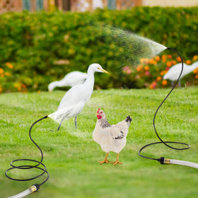 Dunkive mister is ideal for backyard play zones and bird bath cooling.