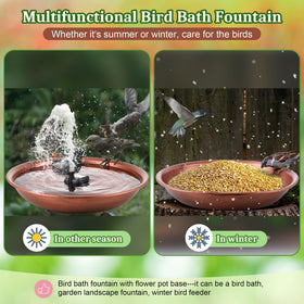 Dunkive bird bath coating resists weather with rust-proof enamel.