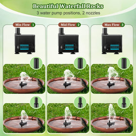 Dunkive bird bath's 9.8-foot cord enables flexible outdoor placement.