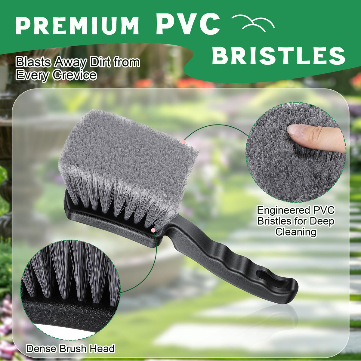 Dunkive brush with hanging hole design for quick drying and storage