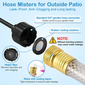 Dunkive built-in water filter prevents clogging for steady mist.