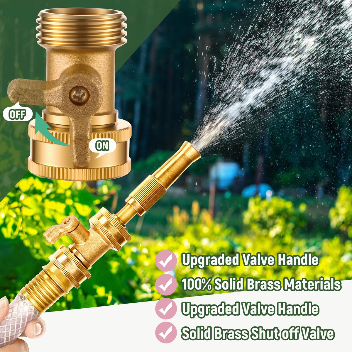 Dunkive heavy-duty brass construction designed for outdoor use