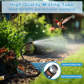 Dunkive leak-proof mister with sealing tapes ensures continuous outdoor cooling.