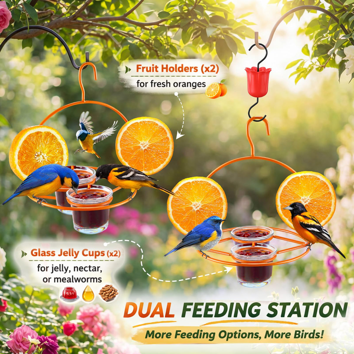 Dunkive Oriole feeder ant moat barrier highlighting insect protection for feeding stations