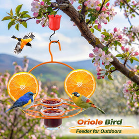Dunkive Oriole feeder assembly tools kit including screwdriver and cleaning brush