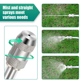Dunkive adjustable nozzle switches between spray and direct flow modes